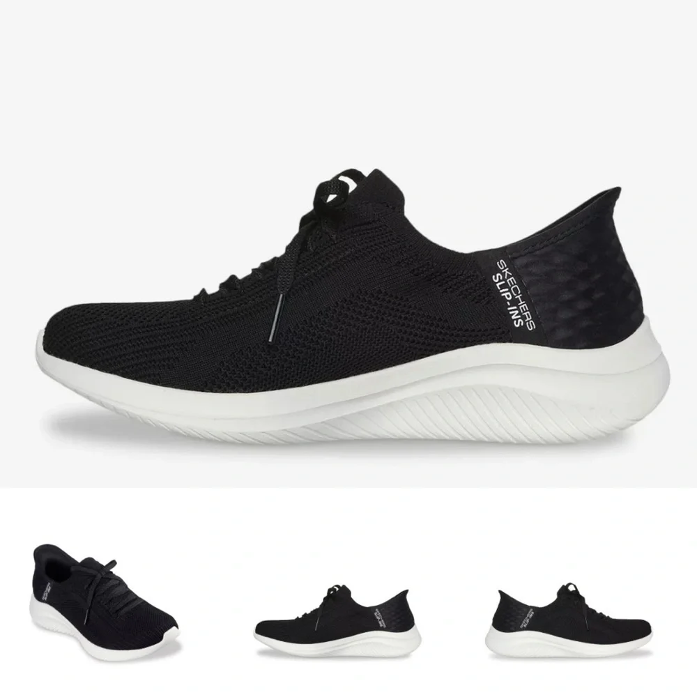 Skechers Hands Free Slip-Ins Ultra Flex 3.0 Brilliant Path Sneaker in Black Sz 6
